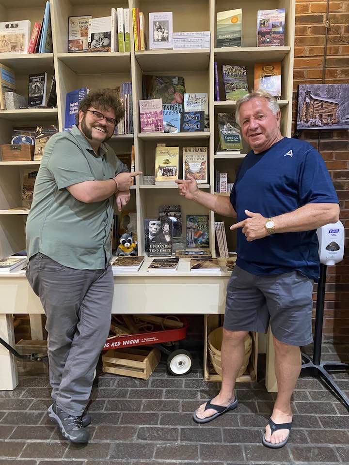 The Family Gold on display at a bookstore